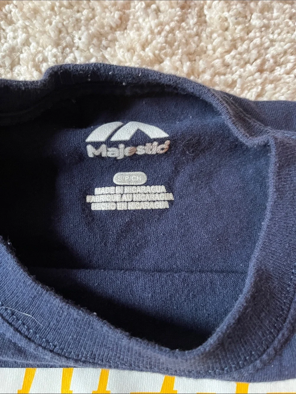 Kids navy blue brewers tee